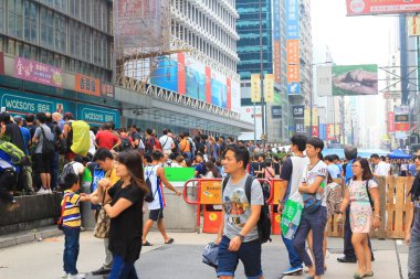 Mong Kok üzerinde Ekim 2014 şemsiye devrim