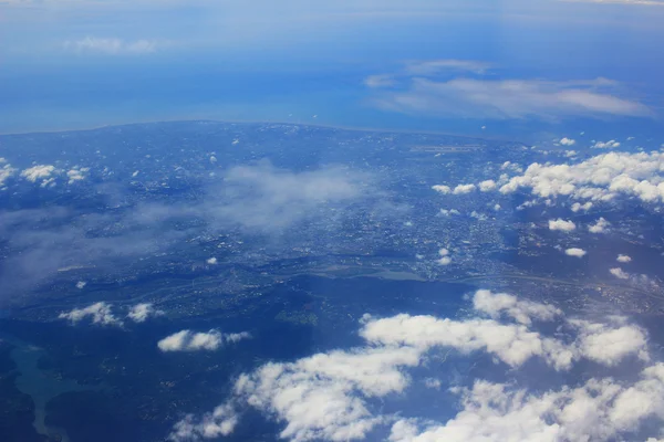 Cielo blu nuvole, cielo blu con nuvole. — Foto Stock