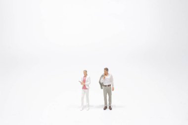 Tahtadaki mini iş figürü.