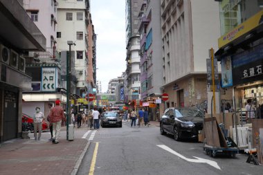 25 Ekim 2020 Şangay Caddesi, Hong Kong 'da Mong kok.
