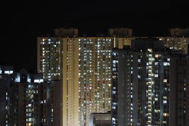 31 Ekim 2020 Hang Hau, Hong Kong 'da bir halk evi..