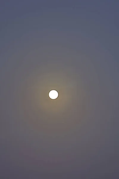 Oct 2020 Luna Sobre Playa Silverstrand Hong Kong — Foto de Stock