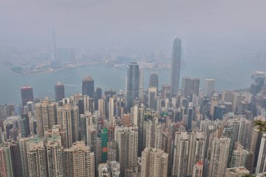 30 Ekim 2020 Hong Kong şehir merkezi, Gökyüzü Bulutu Geliştirme Bölgesi