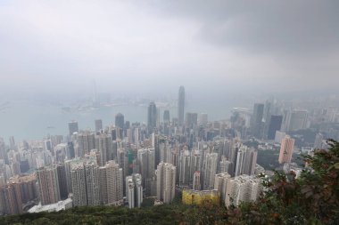 30 Ekim 2020 Hong Kong şehir merkezi, Gökyüzü Bulutu Geliştirme Bölgesi