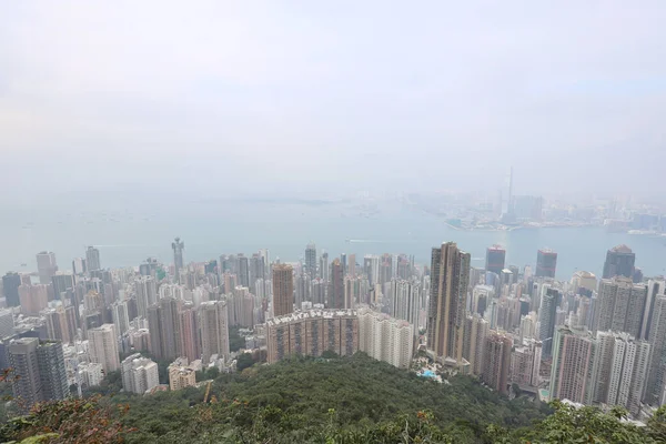 Der Gipfelblick Auf Die Insel West Hongkong Okt 2020 — Stockfoto