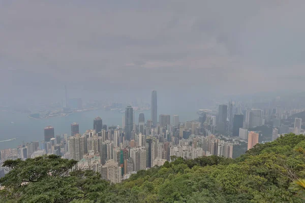 Paź 2020 Hong Kong Dzielnica Rozwoju Chmur Nieba — Zdjęcie stockowe