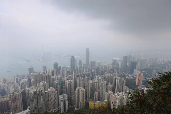 Paź 2020 Hong Kong Dzielnica Rozwoju Chmur Nieba — Zdjęcie stockowe