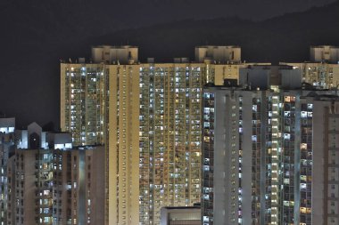 31 Ekim 2020 Hang Hau, Hong Kong 'da bir halk evi..
