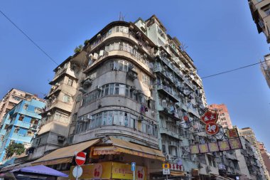 Sham Shui po, Tong Lau Hong Kon 'daki eski ev.