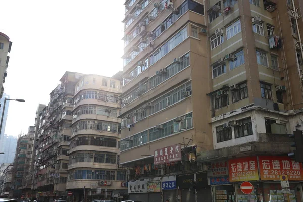 Sham Shui Tong Lau Oud Huis Bij Hong Kon — Stockfoto