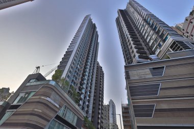 1 Kasım 2020, Sham Shui po Hong Kong apartmanının dışı. 