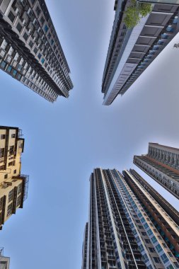 Bir apartmanın dışında, Sham Shui po Hong Kong 1 Kasım 2020