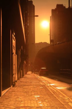 7 Kasım 2020 yaya geçidi, Wong Chuk Hang Yolu yakınında, Hk.