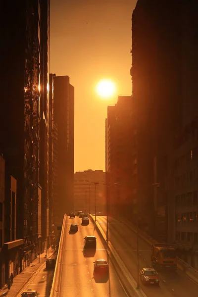 Novembro 2020 Passarela Pedonal Perto Wong Chuk Hang Road — Fotografia de Stock