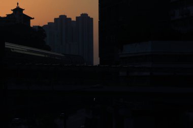  Wong Chuk Hang, Hk 7 Kasım 2020 'de metro geçidi.