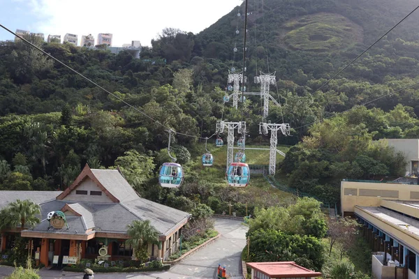 Nov 2020 Seilbahn Ocean Park Hongkong Urlaub Käfig — Stockfoto