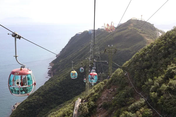 Nov 2020 Téléphérique Dans Parc Océanique Hong Kong — Photo