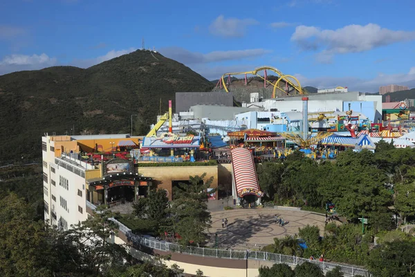 Lis 2020 Ocean Park Thrill Mountain Hongkongu — Zdjęcie stockowe