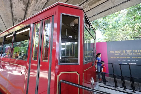 Νοε 2020 Προσωρινός Σταθμός Peak Tram Στο Κέντρο Χονγκ Κονγκ — Φωτογραφία Αρχείου