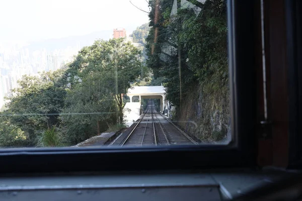 Nov 2020 Blick Auf Das Tram Cockpit Hong Kong — Stockfoto
