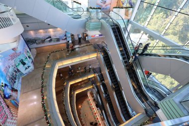 26 Kasım 2020 Victoria Pea 'nin tepesindeki 360 numaralı binanın içini görüyor.