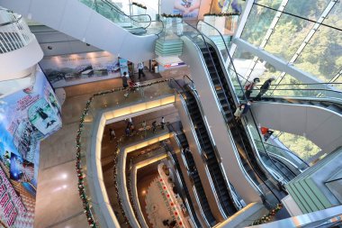 26 Kasım 2020 Victoria Pea 'nin tepesindeki 360 numaralı binanın içini görüyor.