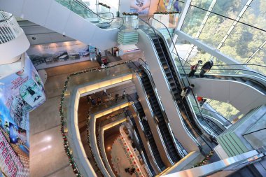 26 Kasım 2020 Victoria Pea 'nin tepesindeki 360 numaralı binanın içini görüyor.