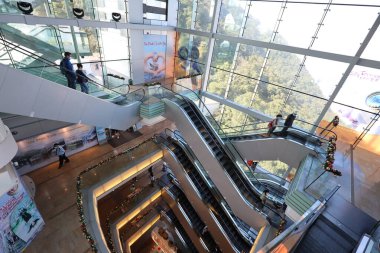 26 Kasım 2020 Victoria Pea 'nin tepesindeki 360 numaralı binanın içini görüyor.