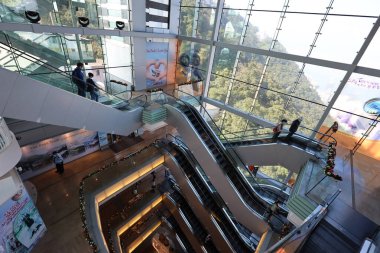 26 Kasım 2020 Victoria Pea 'nin tepesindeki 360 numaralı binanın içini görüyor.