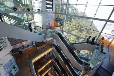 26 Kasım 2020 Victoria Pea 'nin tepesindeki 360 numaralı binanın içini görüyor.