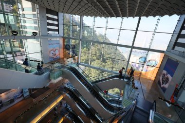 26 Kasım 2020 Victoria Pea 'nin tepesindeki 360 numaralı binanın içini görüyor.