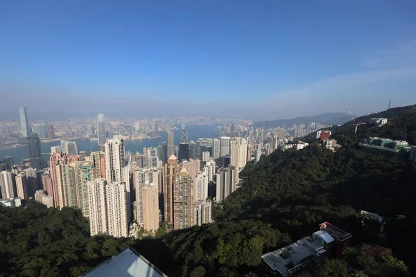 Nov 2020 Hong Kong Cityscape Peak Tower — 스톡 사진
