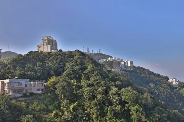 Nov 2020 Lyxigt Hus Toppen Hong Kong Arkitektonisk Prestigefylld — Stockfoto