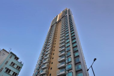 27 Kasım 2020 orta seviye Hong Kong 'da bir yerleşim bölgesi.