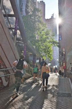 27 Kasım 2020, öğleden sonra Hollywood Road, Hong Kong