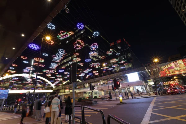 Nov 2020 Kerstverlichting Tsim Sha Tsui Oost — Stockfoto