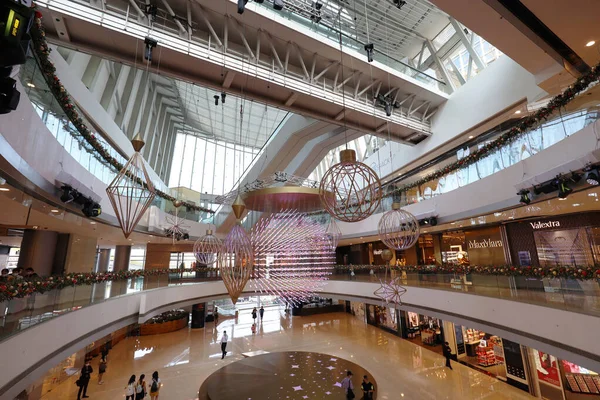 Nov 2020 Decorazione Natalizia Nel Centro Commerciale Hong Kong — Foto Stock