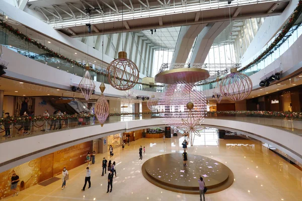 Nov 2020 Decorazione Natalizia Nel Centro Commerciale Hong Kong — Foto Stock