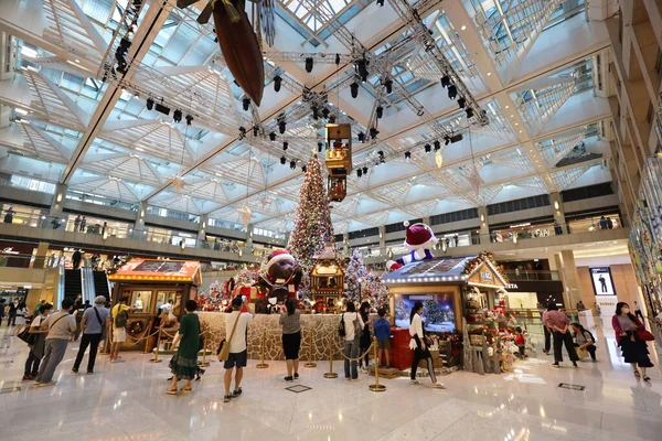 Nov 2020 Karácsonyi Díszek Landmark Bevásárlóközpont Hong Kong — Stock Fotó