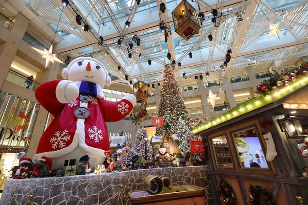 Nov 2020 Decorações Natal Centro Comercial Landmark Hong Kong — Fotografia de Stock