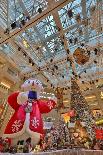 Nov 2020 Decoraciones Navideñas Centro Comercial Landmark Hong Kong —  Fotos de Stock