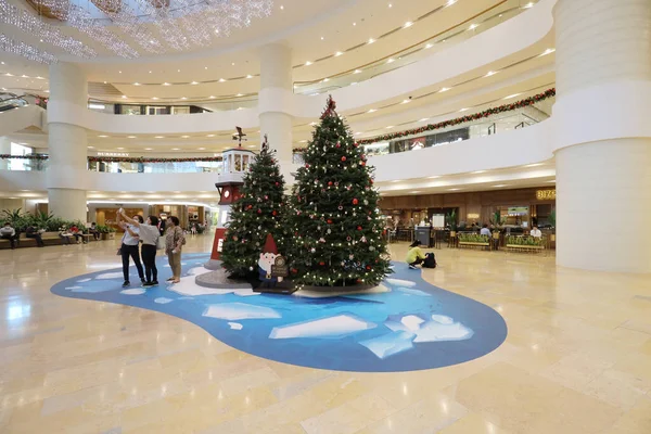 Nov 2020 Décoration Noël Dans Centre Commercial Amirauté — Photo