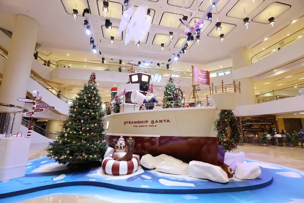 Novembro 2020 Decoração Natal Shopping Center Almirantado — Fotografia de Stock