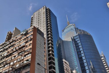 1 Aralık 2020 Wan Chai, Hk 'deki ikamet ve iş alanı.