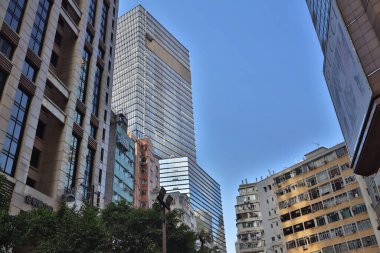 1 Aralık 2020 'de Hong Kong' da Wan Chai gökyüzü manzarası.