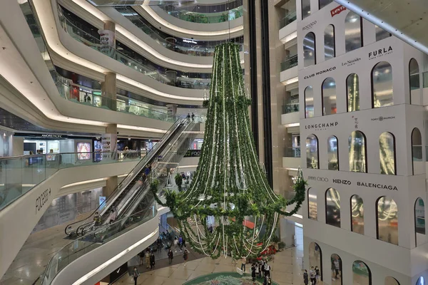 2020年12月1日香港时代广场商场圣诞装饰 — 图库照片