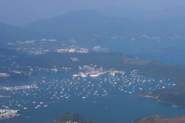 31 Aralık 2006 Drone hava görüntüsü. Limandaki yat parkı.