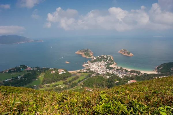 April 2006 Pemandangan Laut Dan Gunung Shek Hong Kon — Stok Foto