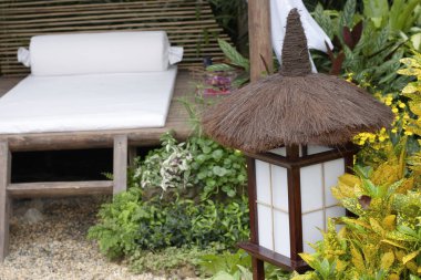 Çiçek fuarındaki Tayland tarzı bahçe 11 Mart 2006 