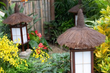 Çiçek fuarındaki Tayland tarzı bahçe 11 Mart 2006 